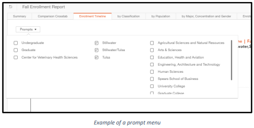 Prompt Menu Example Prompt Menu Example